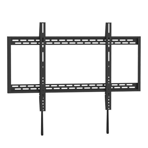 BRATECK 60"-100" Extra Large Heavy- Duty Fixed Wall Bracket. Max Load: 120kg. VESA Support up to 900x600 Curved Display Compatible Colour: Gloss Black.