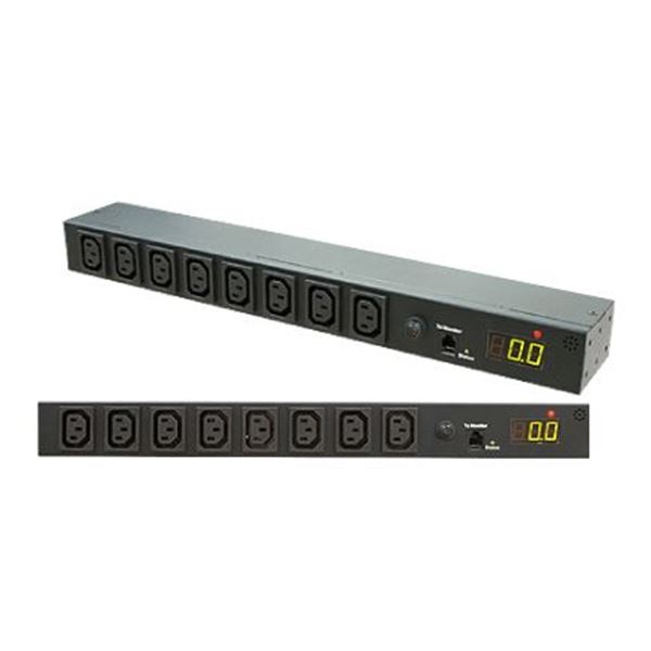 DYNAMIX 8-Port 16A Metered PDU. Power Monitoring by True RMS Meter Output: 8x 10A IEC C13, Input: 1x 16A IEC C20, 3m attached power cord. Includes Rackmount Brackets