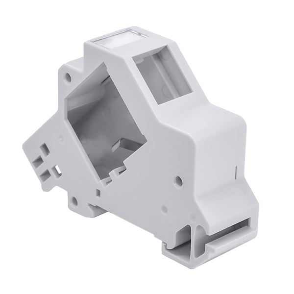 DYNAMIX DIN Rail Keystone Enclosure. Designed for Mounting Slimline Keystone Jacks and Couplers on DIN-Rail TH35. Includes Labelling Panel, Earthing Spring.