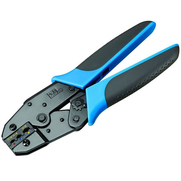 IDEAL INDUSTRIES Crimping Tool with Insulated Terminal Die Set. Includes the 30-506 Crimpmaster Frame. For Insulated Ring, Butt and Splice Wire Terminals.