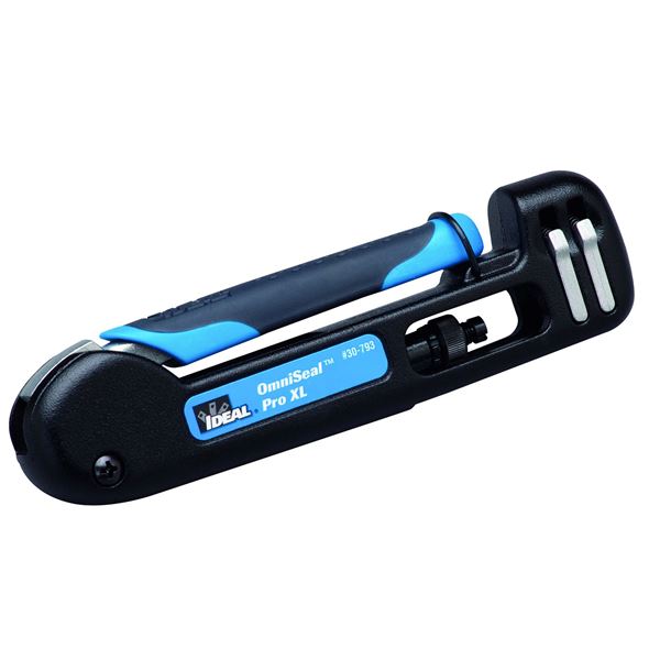 IDEAL INDUSTRIES OmniSeal Pro XL Compression Tool for F, BNC, RCA, RG-11F, Mini-Coax and 90 Degrees Connectors.
