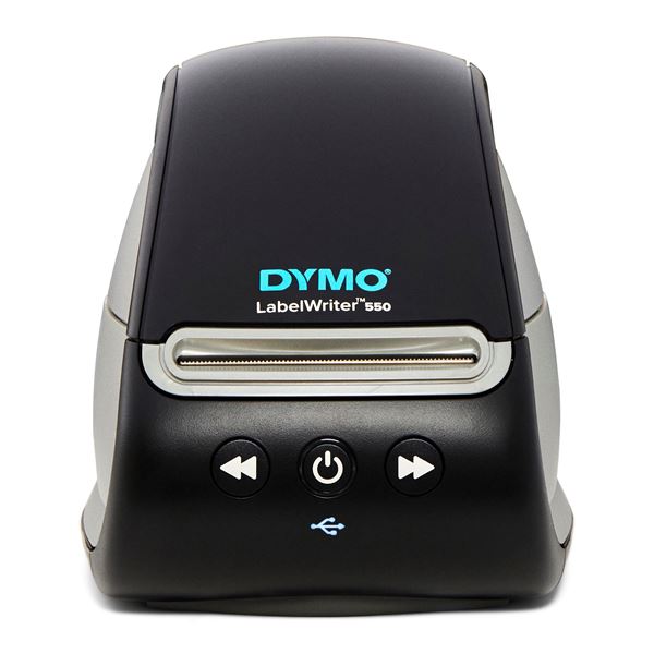 DYMO LabelWriter 550 Label Printer. Print up to 62 Labels per Minute. Customize print address, Name Badges, File Folder, Barcode Labels For PC & MAC, 300 x 300 DPI, No Keyboard.