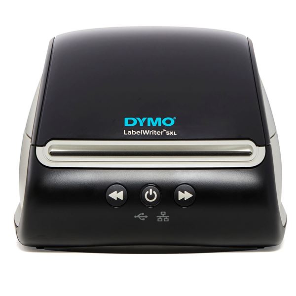 DYMO LabelWriter 5XL Label Printer. Print up to 53 Labels per Minute. Print 4" x 6" Shipping & Warehouse Labels, Large Format Labels. For PC & MAC, 300 x 300 DPI, No Keyboard.