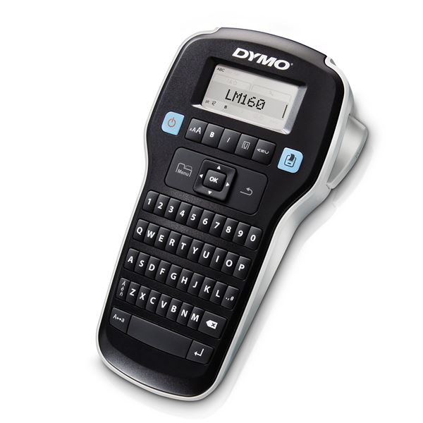DYMO LabelManager 160p Portable Label Maker with QWERTY Keyboard. Edit with one-touch fast-formatting keys. Create labels with 6 font sizes, 8 text styles, 4 boxes plus underline, 228 symbols & clip art.