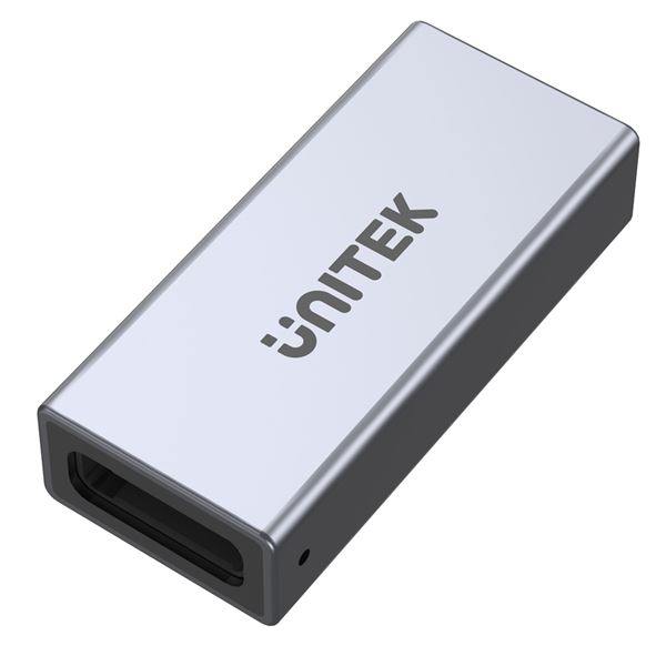 UNITEK USB-C Extension Adapter. Type-C Female to Female. Supports up to 8K@60Hz, Supports 40Gbps, Supports 240W, Aluminium Alloy, Space Grey.