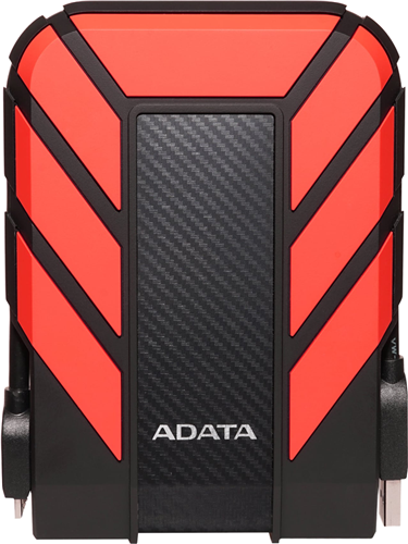 USB3.1 USB Type A, IP68 Rated, Red, 1TB, 2.5" External Hard Drive. 270g, 98.5x133.3x21.5</br>SMR technology - not suitable for backups or other heavy write workloads.