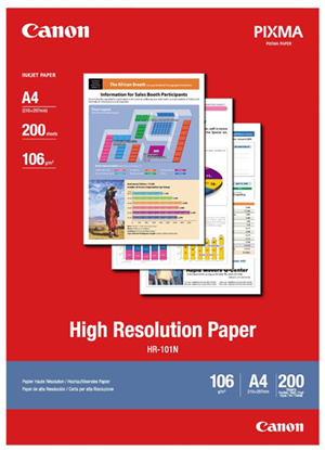 A4 High Resolution Paper (106 gsm / 200 Sheets), Matte finish paper, ideal for everyday printing