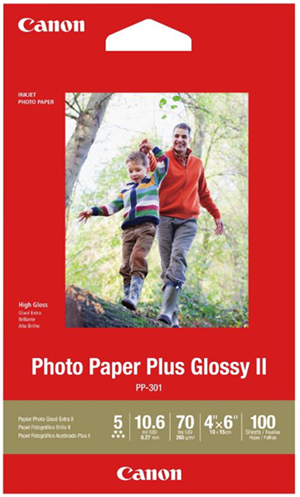4x6, 260GSM, 100 Sheets Glossy Photo Paper</br>This paper provides rich, deep blacks and vivid colours. It has a thickness and crisp, luxurious feel of high-quality photo paper fresh from the photo lab and provides great value for a paper of this quality.