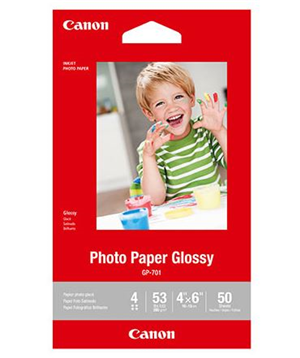 6x4, 50 Sheets, 210GSM </br> - A general purpose gloss paper, suitable for everyday printing of photographs. Fast drying with a high colour accuracy print after print.