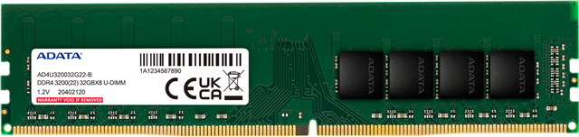 AD4U3200716G22-BGN DDR4 3200 16GB U-DIMM 2048X8 BULK</br></br></br>