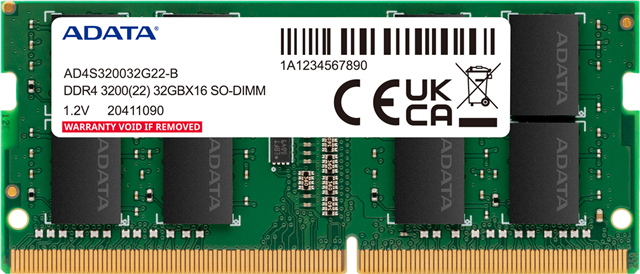 AD4S320038G22-BGN DDR4 3200 8GB SO-DIMM 1024X8 BULK</br></br></br>