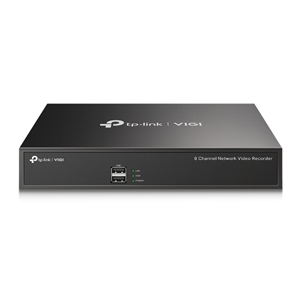 Supports up to 10TB SATA HDD</br>Remote monitoring via VIGI app</br>8 channel recording, 4 channel simultaneous playback</br>Onvif compliant for broad camera support</br>Interface 1x 10/100 Ethernet RJ45, 2x USB 2.0</br>2-way audio