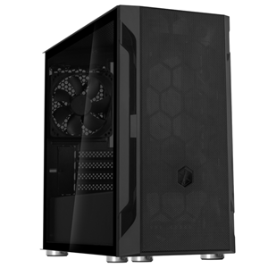 210mm (W) x 392mm (H) x 366mm (D), 30.13 liters</br>Glass Window</br>Suitable for Micro-ATX, Mini-DTX, Mini-ITX</br>Internal 3.5  x 2, 2.5" x2</br>USB3.0 x1, USB2.0 x2, Audio x1, Mic x1</br>1 x 120mm rear fan