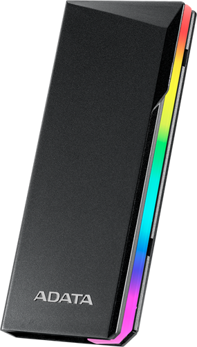 EC700G M.2 PCIe/SATA SSD Enclosure, Stylish geometric design with RGB lighting, Compatible with PCIe and SATA SSDs, Supports multiple M.2 SSD sizes, Supports USB 3.2 Gen2 Type-C, 112 x 45 x 12.24mm, 2 year waranty