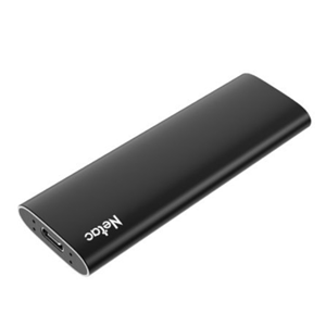 Netac Z SLIM Black USB 3.2 Gen 2 Type-C External SSD 1TB, R/W up to 550MB/480MB/s, with USB-C to USB-A cable and USB-A to USB-C adapter, 3 year warranty</br>