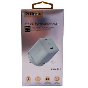 The 30W USB-C Wall Charger with USB-Power Delivery supports Fast Charge to charge your iPhone  and other compatible devices at optimal speeds.