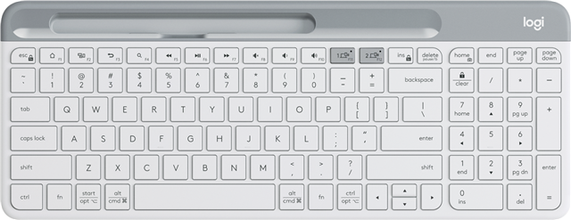 Own your space with the K580 Slim Multi-Device &ndash; an ultra-thin and design-forward keyboard perfect for simultaneously typing your ideas on your computer and a text on your smartphone