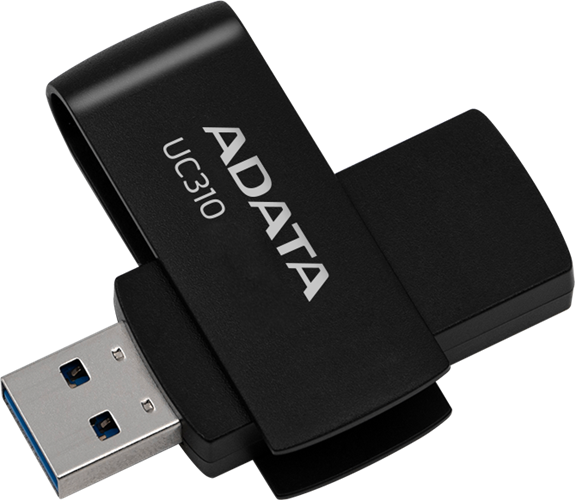 256GB USB3.2 Gen 1, USB Type-A, 9g, 58x20x13mm Black Swivel UFD