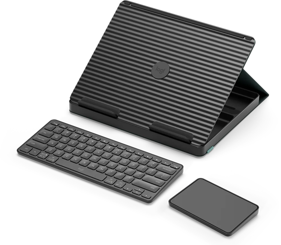 Casa has all you need to work from home in one compact kit, with a wireless keyboard, wireless touchpad and a book-like case that transforms into a laptop stand.