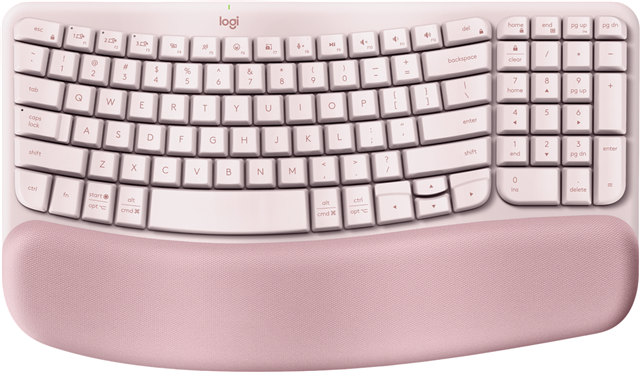 For workdays that go easy on you, Feel the Wave. Wave Keys wireless ergonomic keyboard is shaped to feel instantly familiar and keep you typing all day in a natural position.A cushioned palm rest with memory foam gives your wrists more support throughout the day. Up to 3 Years Battery Life. Bluetooth or Logi Bolt Reciever connectivity