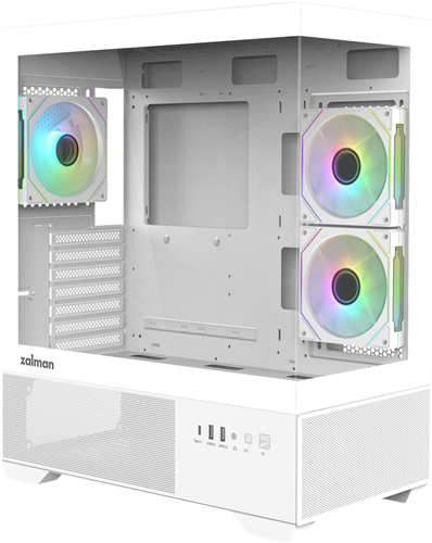 CHRONIX, ATX Mid-Tower. 436(L) x 215(W) x 487(H) mm,  ATX / mATX / Mini-ITX, Fans Included 3x 120mm (ARGB Fan), Radiator Support 120mm/ 140mm / 240mm/ 280mm / 360mm, 1 x Combo(3.5&rsquo;&rsquo; or 2.5&rsquo;&rsquo;), 1 x 3.5&rsquo;&rsquo;HDD, 2 x 2.5&rsquo;&rsquo;SSD, 7 Slots, 1 x USB 2.0, 1 x USB 3.0, 1 x USB Type-C</br>NB I/O ports foul the 2nd 3.5" drive bay, so only 1 x 3.5" can be installed.