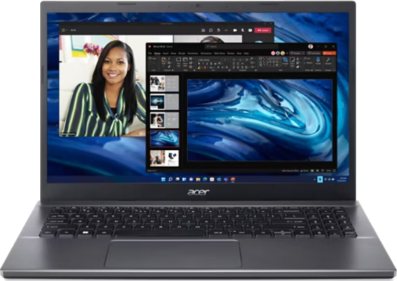 EX215-57 15.6" FHD ComfyView LCD, Intel Core i5-13420H (8 core 4P/4E 12 Thread) up to 4.6GHz , 16GB DDR5 (2x 8GB), 256GB PCIe NVMe SSD, Wifi6+BT, 2x Type-C (charging & DP Alt mode), 1x HDMI, 2x USB3.2 Type-A, 53Wh Li-Ion battery, Windows 11 Pro, Silver</br>