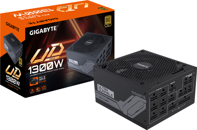 UD1300GM PG5 Efficiency 91% at 20% load, 90% at 50% load, 88% at 100% load, 1300W/80+ Gold/Full modular/ PCIE 5.0</br>