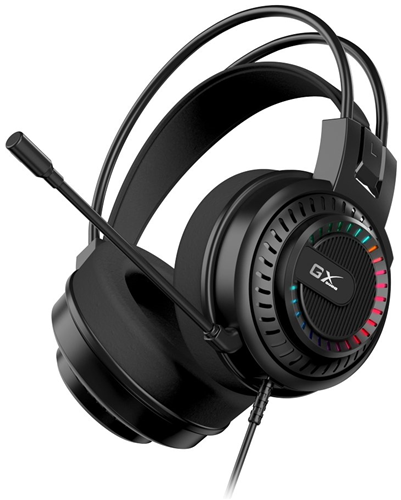 Immerse yourself in gaming audio with the HS-GX570, a high-performance USB headset featuring powerful deep bass and RGB LED lighting for a dynamic look. The unidirectional microphone ensures clear voice communication, while the comfortable design makes it ideal for long gaming sessions. Perfect for gamers seeking style and superior sound quality.