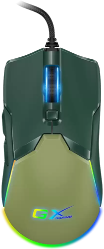 Take control with the Scorpion M700, a lightweight wired gaming mouse designed for precision and style. Featuring 6 programmable buttons and 7 dynamic RGB streamer lighting effects, it delivers a visually striking experience. The adjustable DPI switch offers sensitivity settings from 800 to 7200 DPI, ensuring accurate performance for any game. Built with a 1.8m braided USB cable for durability and finished in a distinctive Army Green design, this mouse combines functionality with rugged aesthetics.