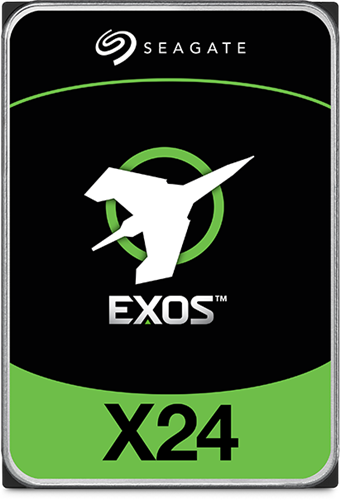 Seagate Exos X24 ST16000NM002H 16 TB Hard Drive - 3.5" Internal - SATA (SATA/600) - Conventional Magnetic Recording (CMR) Method - Storage Array Device Supported - 7200rpm - Hot Pluggable - 512e Format