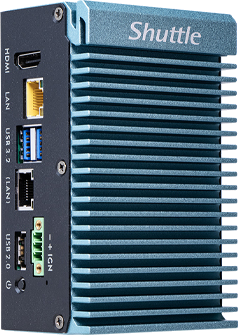 Intel Celeron J6412, 1x HDMI, 2x LAN, 3x USB, RS232/422/485, DIO, </br>DDR4 (Max 32GB), 0-40 degree C, Blue (Suitable for industrial </br>automation), DC 12V-24V, 3-pin terminal block</br>