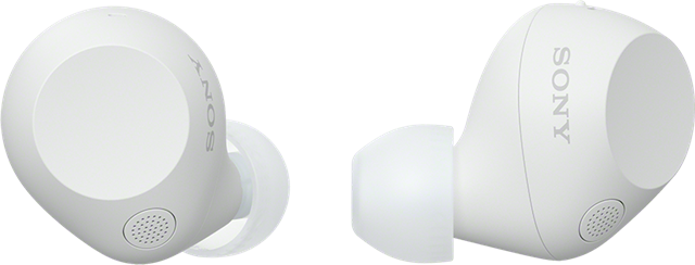 These compact wireless earbuds feature Noise Cancelling, high-quality sound, long battery-life and a stylish design. </br>White