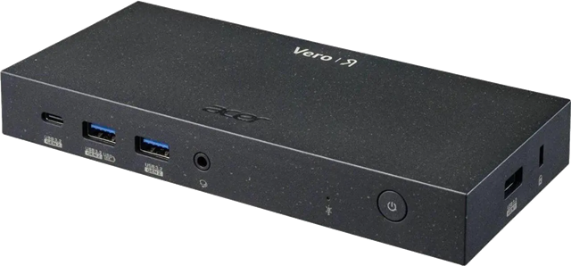 Acer Vero M33 USB TypeC Windows Dock, Supported Triple Display output 2 x DP/1 x HDMI port support 4K60Hz Supported PD 3.0 Power to Host is up to 100W 2 x USB 3.2 Gen 2 TypeA Port 1 x USB 3.2 Gen 2 TypeC Port 2 x USB 3.2 Gen 1 TypeA Port 1 x Headset/Speaker Jack 1 x 10/100/1000Mbps RJ45 Ethernet port 1 x Kensington Kslot Security Slot,  Includes PSU</br>to suit: </br></br>TMP614-53, TMP414-53, TMP414RN-53, TMP414-52, TMP216-51, TMP216-51-G2, TMP216-51-G2-TCO, TMP214-55, TMB514-31, TMB311RN-33</br></br>Needs active adapter for DP to HDMI.
