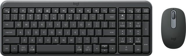 Bluetooth Wireless Keyboard & Mouse Desktop Kit, Spill-resistant design, Number Pad.
