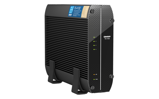 4-Bay SSD only NAS, Celeron&reg; J6412 4-core/4-thread processor, 8GB RAM (non-expandable), 4x 2.5" SATA SSD, 2x 2.5GbE, 4x USB3.2, HDMI output up to 3840x2160 @ 30Hz</br>180 &times; 59.1 &times; 244 mm</br>Tower</br>Find compatible drives here:</br>https://www.qnap.com/en/compatibility/</br>