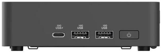 ASUS NUC 15 Pro Slim Mini PC Barebone Kit Intel Core Ultra 5 225H - 2x DDR5 RAM Slots - WiFi7 + BT 5.4 - 2x M.2 Slots - Intel Graphics - 1x 2.5GbE RJ45 LAN - 2x HDMI - 4x USB-A - USB-C - 2x Thunderbolt 4