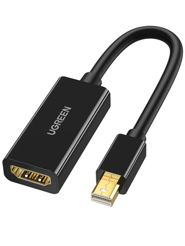 Sharp Image with 4K Resolution, The Mini DisplayPort Adapter can support the resolution of up to 3840x2160@30Hz refresh rate. Brighter and sharper images make you immersed in a more colorful and vivid world. It is ideal for home theater.