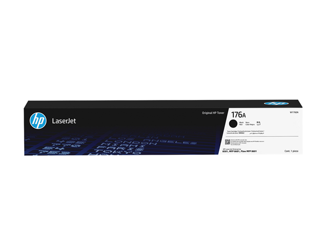HP 176A toner cartridge works with: HP LaserJet Enterprise HP LaserJet Enterprise 8501 series, HP LaserJet Enterprise MFP 8601 Series</br>(~45,000) pages