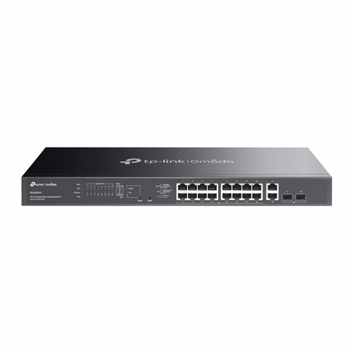 Omada 20-Port Gigabit Easy Managed Switch with 16-Port PoE+</br>PORT: 16&times; Gigabit PoE+ Ports, 2x Gigabit Non-PoE Ports, 2&times; Gigabit SFP Ports</br>SPEC: 802.3at/af, 250 W PoE Power, 1U 19-inch Rack-mountable Steel Case</br>FEATURE: Integration with Omada SDN Controller and Omada Cloud Essentials, Fast PoE, Perpetual PoE, Flow Control, Loopback Detection, Port Isolation, Port Mirroring, LAG, VLAN, IGMP Snooping, QoS, Storm Control"</br></br>