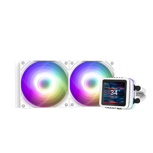 CPU Liquid Cooler 240mm, White</br>