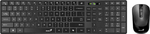 Copilot wireless Bluetooth keyboard and mouse combo. Bluetooth+2.4Ghz dual mode, working distance up to 10 meters. Good for desktop PC, laptops, mobile phone, tablet, smart TV. Wireless Bluetooth keyboard with slim keycap design. Wireless Bluetooth optical mouse with Copilot button.</br>Wireless Bluetooth keyboard has frequent used hotkeys area</br>- Editing: Cut, Copy, Paste, Snipaste</br>- Copilot AI: Copilot, Microphone</br>- Media: Play, Last / Next track, Volume, Mute</br>- Number: 00 000