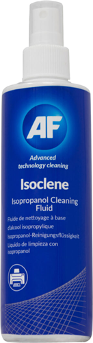 General cleaning for technicians 99.7% pure Isopropanol for any technical cleaning such as magnetic read/write heads, edge connectors when reseating PC boards etc., leaves no residue. Use with Safewipes, Foambuds or Safebuds. 250ml pump spray bottle.